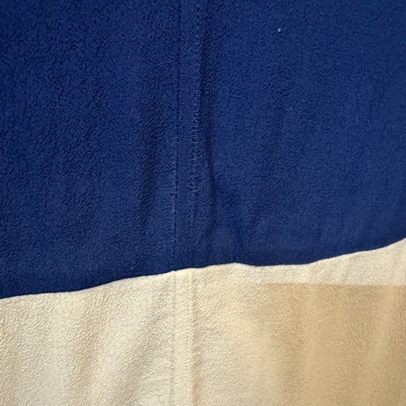 MADEWELL COLOR BLOCK Tunic Dress Blue and White Color Block - Picture 6 of 7